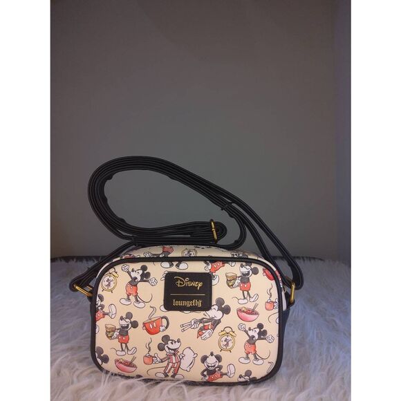 NWT Loungefly Disney Mickey Mouse Poses Crossbody Bag - Picture 1 of 2